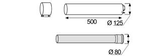 Ventosa concéntrica horizontal-vertical de polipropileno (PP) ø60/ 100 mm Referencia Precio ( ) Codo 90 O PP ø60/ 100 mm 002027009 4 Codo 4 O PP ø60/ 100 mm (2 unidades) 002027010 70