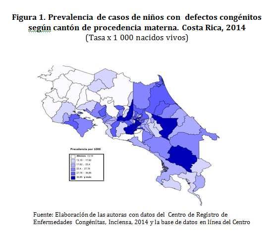Información Epidemiológica Prevalencia de los defectos congénitos en Costa Rica, 2014 Barboza MP, mbarboza@inciensa.