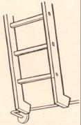 5º. El ángulo de abertura de una escalera de tijera debe ser de 30º como máximo, con la cuerda que une los dos planos