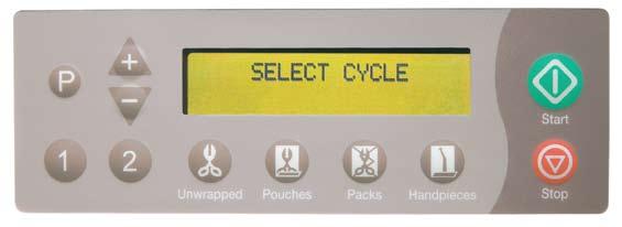 Botón de arranque del ciclo (Inicia el ciclo seleccionado) Botón de parada manual (Termina la función o el ciclo seleccionado) Controles programables Los controles programables permiten establecer