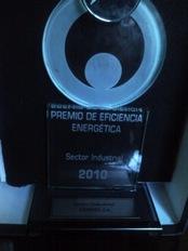 RECONOCIMIENTOS Año 2010 3033 SGE Ganador Premio Nacional de Eficiencia