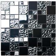 Ya sea en formas circulares regulares o mosaico en composición casual, la serie Metal Mix