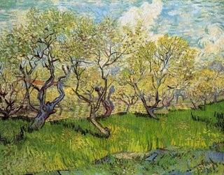 Frutales en flor Pintado por Vincent Van Gogh, 1888 La naturaleza Había un labrador que todos los días miraba la hermosura de sus árboles, todos tenían flor, y pensaba: este año tendré buena cosecha