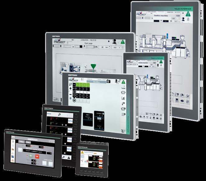 - TOUCH-SCREEN - INTEGRATED ETHERNET INTERFACE - INTEGRATED RUN-TIME PLC - VERTICAL /