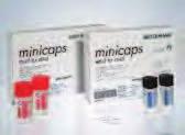 Pipetas/Capilares GENERAL CATALOGUE EDITION 8 Micropipetas de un solo uso, minicaps Micropipetas de un solo uso minicaps en un sistema con una versión endtoend no heparinizada y heparinizada.