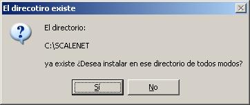iv. El instalador mostrara la siguiente pantalla, donde se indicara el directorio a utilizar por el servicio a instalar.
