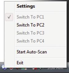10. Seleccione el PC y el puerto al que desea conectarse. 11. Haga clic en Start Auto-Scan para iniciar el escaneo automático.