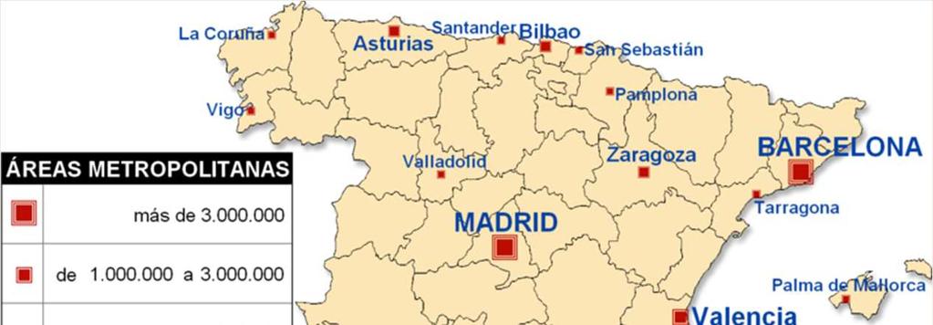 El tamaño de las ciudades españolas La distribución de las