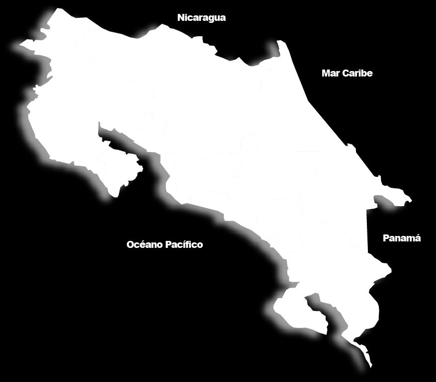 Datos Generales DATOS GENERALES Costa Rica División Territorial: 7 provincias Población total: 4,8 Millones Extensión territorial: 51.100 km 2 PIB per cápita: $10.