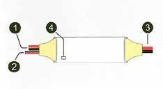 FUNCIONES DEL AMPLIFICADOR Pag. 8 / 9 1. Alimentación El amplificador puede trabajar entre 6 VDC y 24 VDC. El cable rojo debe conectarse al positivo de la fuente y el negro al negativo.