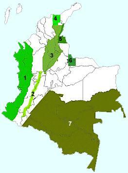 La Ley 2ª de 1959 : Zonas de Reserva Forestal 7 ZONAS DE RESERVA CON 65.3 MILLONES HAS.