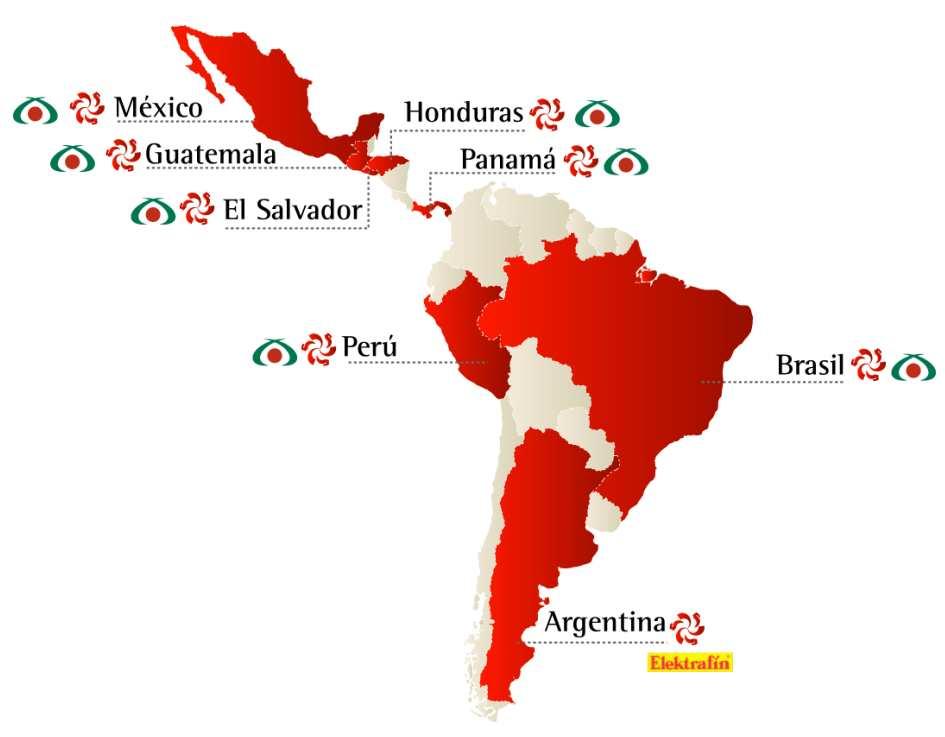 Presencia en América Latina 2,253 Puntos de venta