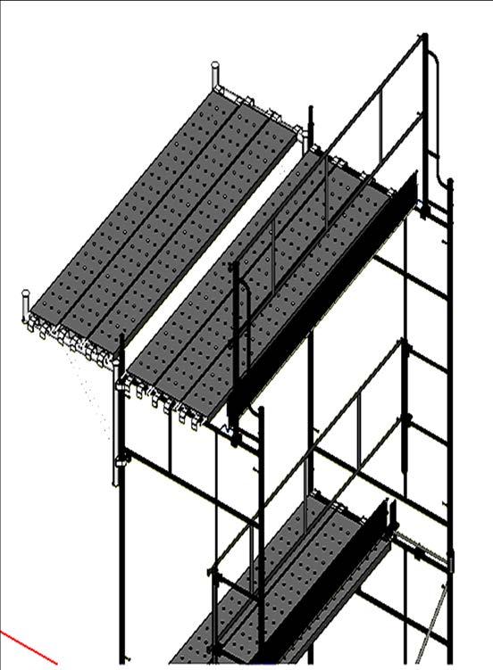 El objetivo de este accesorio es llevar la superficie de trabajo hacia fuera de la vertical de los marcos.