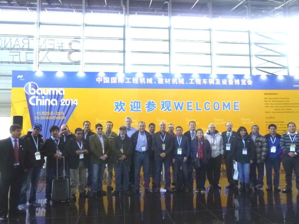 4ta delegación peruana a bauma China 2014 Messe