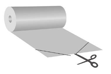 Preparación del papel: Doblar una extremidad del papel antes de introducirlo en la