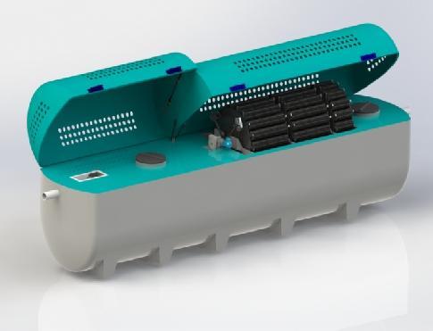EQUIPO COMPACTO DALSYSTEM Dalsystem CBR integra una serie de etapas agrupadas en una unidad compacta, que la convierten en una depuradora única en el