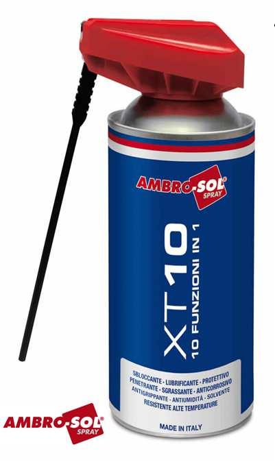 XT 10 (Aflojatodo) - 400ml Spray con más de 10 funciones con válvula dispensadora 360 : Desbloqueo, protección, lubricación, penetración, desengrasado, resistente a alta temperatura, anti-corrosión,