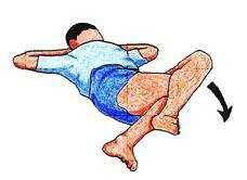 13.- Estiramiento de espalda y cadera.