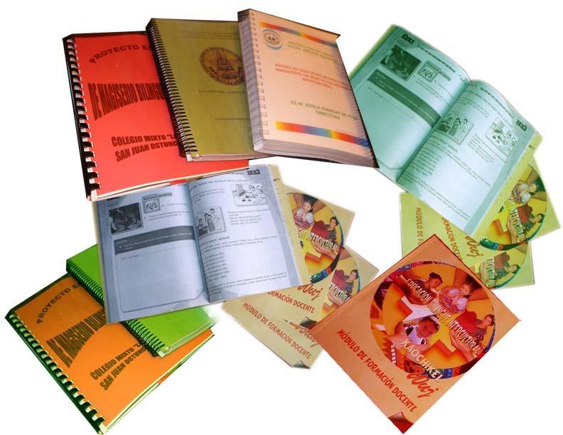 MATERIALES EDUCATIVOS 1,395 Ejemplares del modelo de la EBI impresos para los docentes bilingües del idioma K iche 1,395 Ejemplares impresos del documento que contiene las políticas lingüísticas,