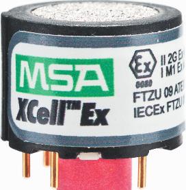 Sensores XCell Los sensores MSA XCell constituyen un avance en el diseño de sensores y facilitan unos tiempos de respuesta y de ajuste/verificación con gas patrón más rápidos, lo que le permite La