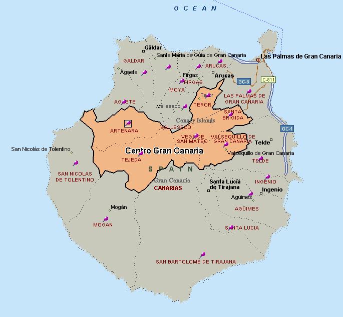 ÁREA Centro de la Isla de Gran Canaria Área de realización del estudio: Centro de la Isla de Gran Canaria Población