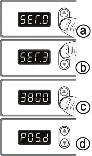 22 - ESPAÑOL Configuración de la velocidad máxima uración Número 3 a. Mantenga " " apretado el botón por unos segundos, hasta que la pantalla LED indique "SET.0". b. Apriete el botón " " tres veces para indicar "SET 3", que significa "Configuración Nº 3".