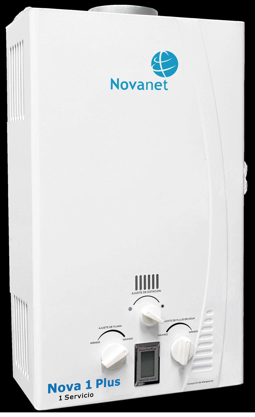 Con el calentador Nova 2 Plus obtienes el agua caliente que requieres para dos baños (2 servicios), con el nivel de confort que mereces, a un