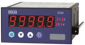 05 DI32-1 Para montaje en panel, 48 x 24 mm DI35 Para montaje en panel, 96 x 48 mm Entrada Entrada multifuncional para termorresistencias, termopares y señales estándar Salida de alarma 2