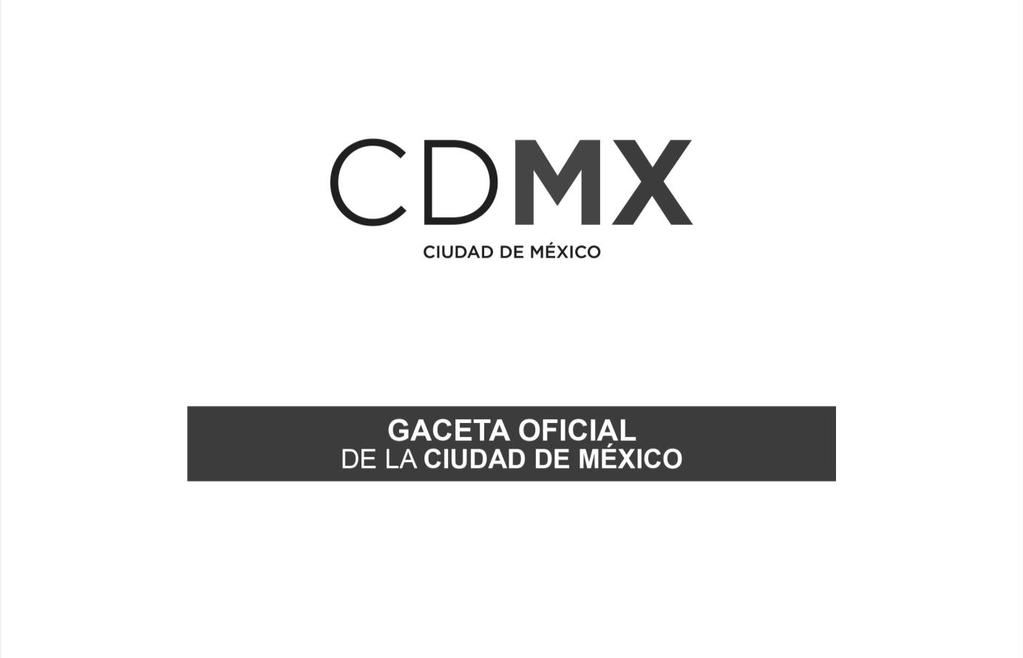 16 de Abril de 2018 GACETA OFICIAL DE LA CIUDAD DE MÉXICO 31 La presente Convocatoria entrará en vigor a partir de su publicación en la Gaceta Oficial de la Ciudad de México y será aplicable para el