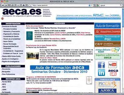 18ª Edición Año 2011 La Asociación Española de Contabilidad y Administración de Empresas La Asociación Española de Contabilidad y Administración de Empresas (AECA) se funda en 1979 con el objetivo