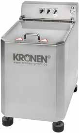 Los modelos superiores KRONEN K50 están disponibles con tapa inclinada (590mm) para una carga más baja y conveniente.