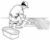 En caso de colocación en exteriores la junta mínima entre baldosas deberá ser de al menos 5 mm y las juntas de partición deberán realizarse cada 30 metros cuadrados.