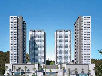Torre de vivienda de 25 niveles con 253 apartamentos, área de comercio y torre de parqueo mecanizada.