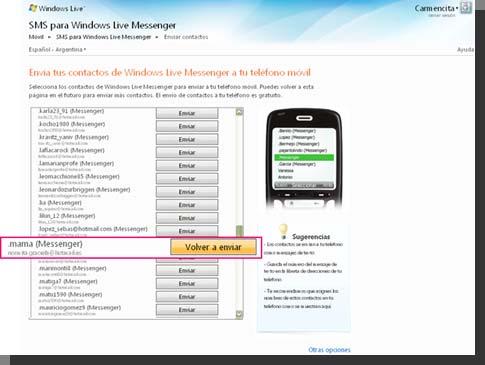 SMS Messenger Almacená tus contactos 9. Ya estas disponible desde tu teléfono móvil!