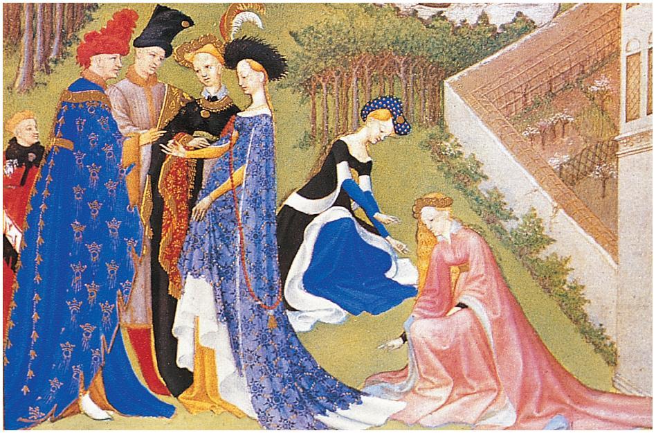 Las damas medievales: mujeres nobles LAS DAMAS: La función principal de las mujeres era casarse y tener hijos que aseguraran el