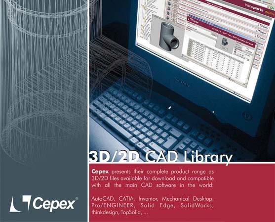CAD Librería 3D/2D - Descarga gratuita de modelos 3D y 2D a través de www.cepex.com.
