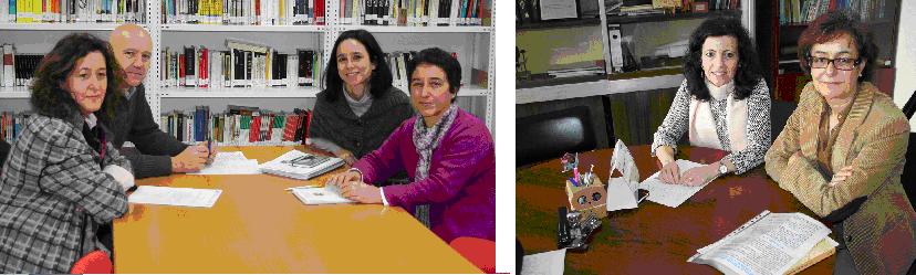 Las orientadoras pedagógicas Elena y Camila - de los IES de A Paralaia (Moaña) y María Soliño (Cangas) respectivamente, fueron las encargadas de la selección de los alumnos