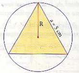 es D 3,5 cm y que la altura del triángulo es h 3 cm, halla cuánto mide la base