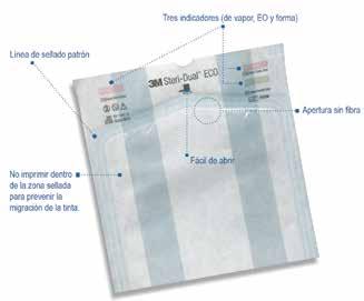 papel crepé reforzado y plástico no tejido para esterilización. Estéril. Steripaper 60 g / m² de papel crepé para interior o exterior.