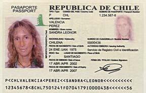 Nuevo Sistema de Identificación Chileno Pasaporte. (Presentado al país el 22 de abril de 2002 y puesto en vigencia el 2 de mayo del mismo año).