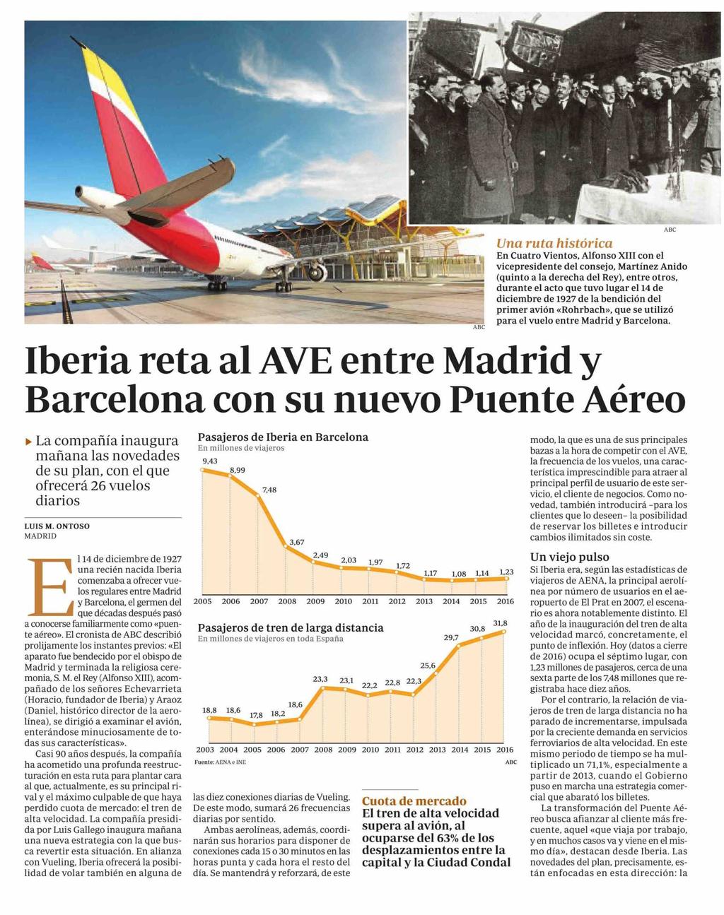 Abc España Prensa: Tirada: Difusión: Diaria 132.794 Ejemplares 91.159 Ejemplares Sección: ECONOMÍA Valor: 23.