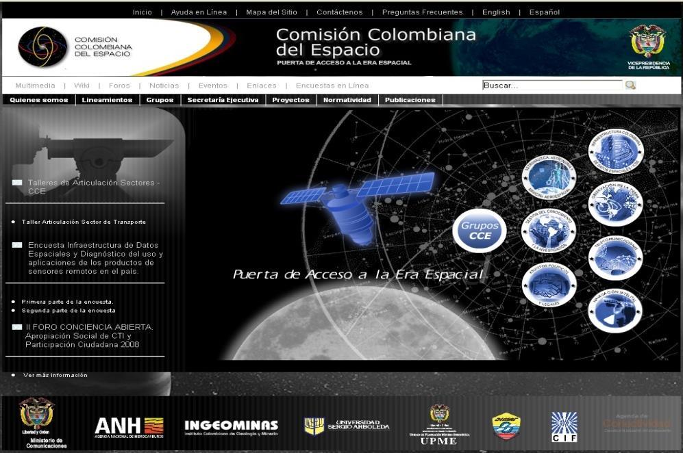 Comisión Colombiana del Espacio Proyectos Prioritarios Satélite Colombiano de Telecomunicaciones Satélite Colombiano