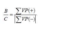 111 (6.4) ƉVP(+)= Sumatoria de valores positivos llevados al presente. ƉVP(-)= Sumatoria de valores negativos llevados al presente.