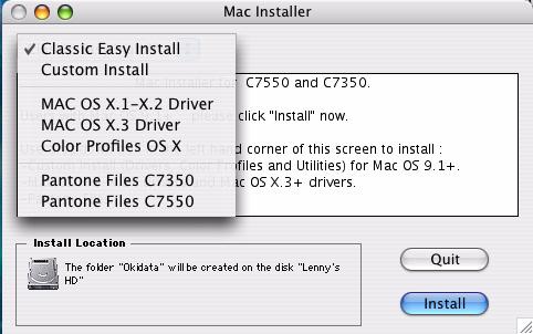 Instalación Macintosh Instalación de Sofware de la Impresora para OS X.1+ a OS X.3+ Instalar el controlador! Desactive los programas antivirus ante de instalar el controlador de la impresora.