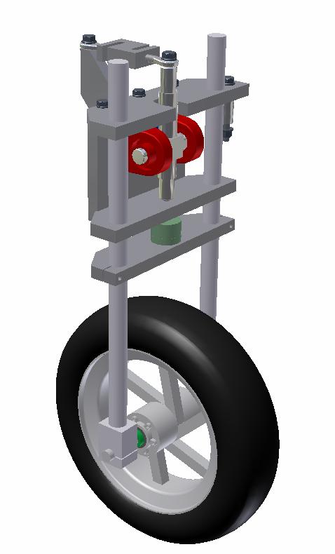 3.2.2 Cabezal de trabajo. El cabezal de trabajo tiene la misión de soportar la rueda durante el ensayo, a parte de simular la dirección de la motocicleta.