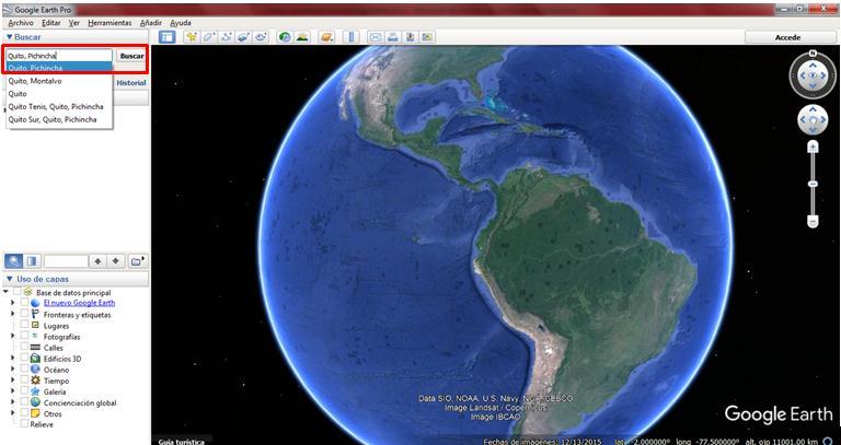3. UBICACIÓN DE ATRACTIVOS EN GOOGLE EARTH 1. Abrir Google Earth. 2.