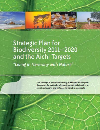Plan Estratégico para la Diversidad Biológica 2011-2020: Marco Global de Acción Visión Para el 2050, la diversidad biológica se valora, conserva, restaura y utiliza sabiamente, manteniendo los
