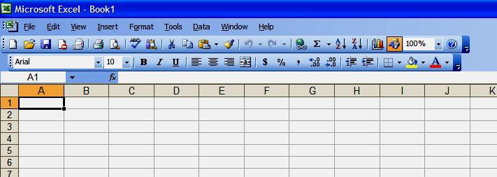 Procedimiento de graficación usando Excel: 1.