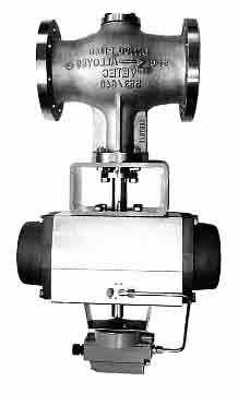 Válvula de control con accionamiento neumático Válvula de obturador excéntrico VETEC Tipo 72.x/AT y Tipo 72.