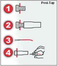Unir el cable GRIS del PCV al cable BLANCO/ MARRÓN del mazo de cables del TPS utilizando para ello el posi-tap